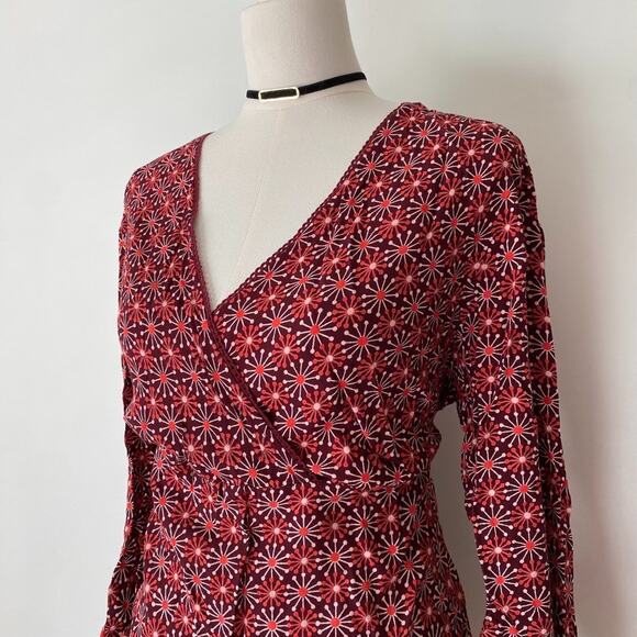 DCC Womens Y2K Babydoll Top Size L Tie Back Flare Sleeve Whimsigoth Fairy Grunge - Picture 2 of 9